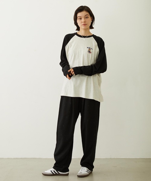 MILKFED.(ミルクフェド)の「M.FEDDY B/B TEE(Tシャツ/カットソー・レディース・ブラック/ネイビー/ライトパープル・M/L)」の6枚目の写真