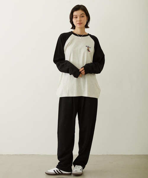 MILKFED.(ミルクフェド)の「M.FEDDY B/B TEE(Tシャツ/カットソー・レディース・ブラック/ネイビー/ライトパープル・M/L)」の7枚目の写真