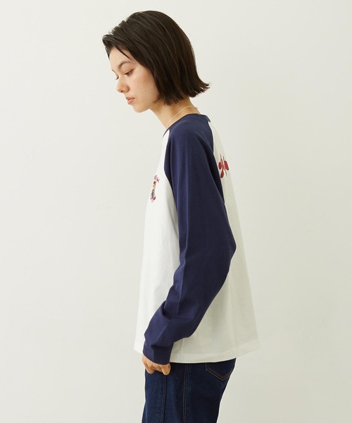 MILKFED.(ミルクフェド)の「M.FEDDY B/B TEE(Tシャツ/カットソー・レディース・ブラック/ネイビー/ライトパープル・M/L)」の13枚目の写真