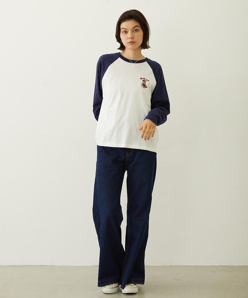 MILKFED.(ミルクフェド)の「M.FEDDY B/B TEE(Tシャツ/カットソー・レディース・ブラック/ネイビー/ライトパープル・M/L)」の15枚目の写真