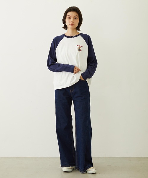 MILKFED.(ミルクフェド)の「M.FEDDY B/B TEE(Tシャツ/カットソー・レディース・ブラック/ネイビー/ライトパープル・M/L)」の16枚目の写真