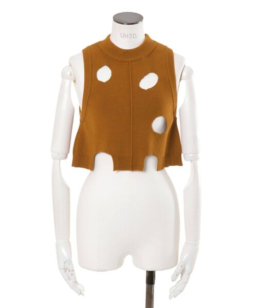 CHEESE HOLE VEST / チーズホールベスト（ニット/セーター）｜UN3D