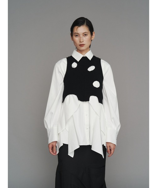 セール】CHEESE HOLE VEST / チーズホールベスト（ニット/セーター