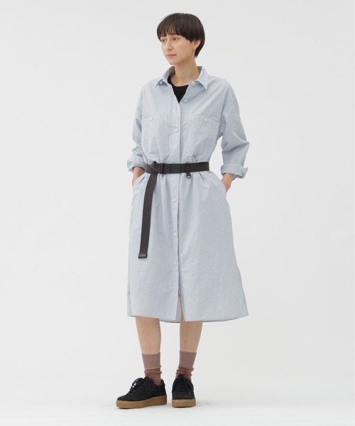美品　MHL. COTTON END ON END プルオーバー ワンピース 美品 MHL. COTTON END ON END プルオーバー ワンピース - メルカリ
