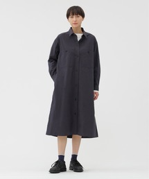 マーガレット ハウエル MHL シルク ブラック ノースリーブワンピース ドレス MARGARET HOWELL｜マーガレット・ハウエルのワンピース通販