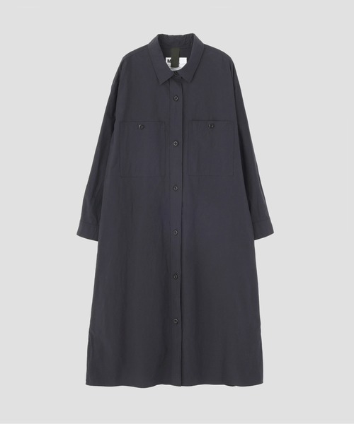 MHL.（エムエイチエル）の「END ON END COTTON WEAVE（ワンピース・レディース・ブルー/ダークグリーン・1/2）」の8枚目の写真