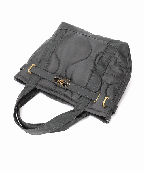 sita parantica★シータパランティカナイロンキルトトートL ブラック Spick＆Span トートバッグ SITA PARANTICA/シータパランティカ