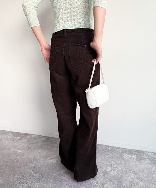 ROLLAS for LULU】corduroy wide pants