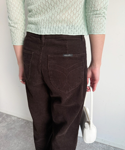 ROLLAS for LULU】corduroy wide pants