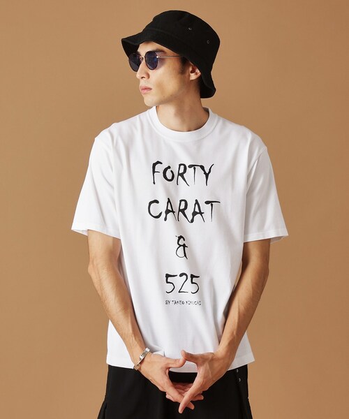 40ｃｔ＆525（フォーティーカラッツアンドゴーニーゴ）の「【Sサイズ～】40ct＆525ワールドツアー半袖Tシャツ（Tシャツ/カットソー・メンズ・ホワイト/ブラック・01/02/03/04）」の14枚目の写真