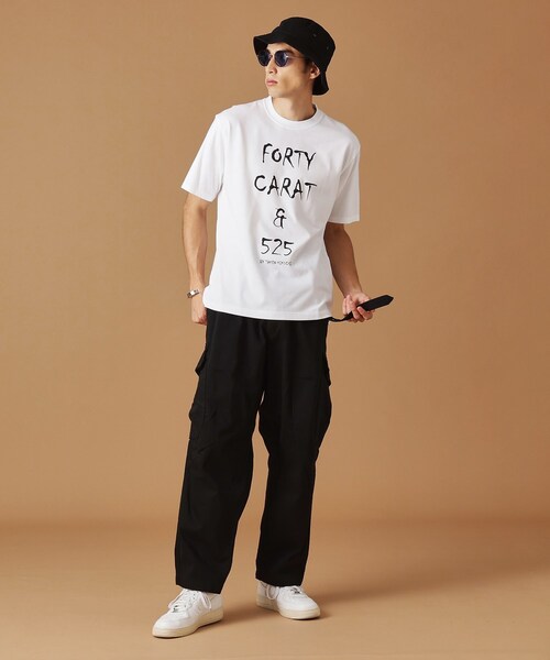 40ｃｔ＆525（フォーティーカラッツアンドゴーニーゴ）の「【Sサイズ～】40ct＆525ワールドツアー半袖Tシャツ（Tシャツ/カットソー・メンズ・ホワイト/ブラック・01/02/03/04）」の12枚目の写真