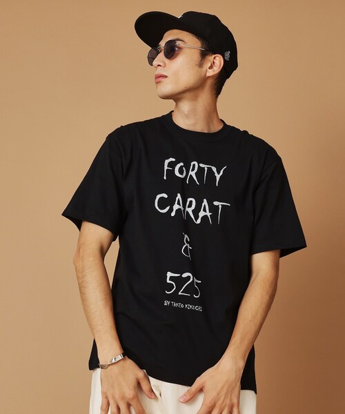40ｃｔ＆525（フォーティーカラッツアンドゴーニーゴ）の「【Sサイズ～】40ct＆525ワールドツアー半袖Tシャツ（Tシャツ/カットソー・メンズ・ホワイト/ブラック・01/02/03/04）」の7枚目の写真