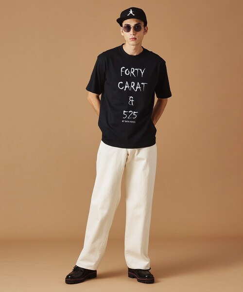 40ｃｔ＆525（フォーティーカラッツアンドゴーニーゴ）の「【Sサイズ～】40ct＆525ワールドツアー半袖Tシャツ（Tシャツ/カットソー・メンズ・ホワイト/ブラック・01/02/03/04）」の6枚目の写真