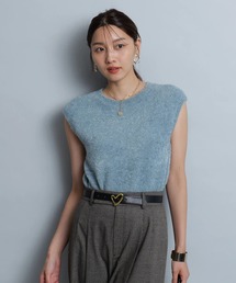 ジャスグリッティー　シャツカラーニット ジャスグリッティー シャツカラーニット JUSGLITTY（ジャス