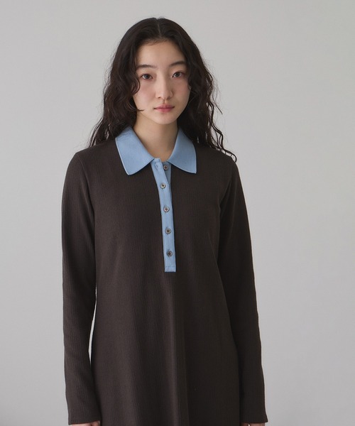WEB限定】ポロシャツワンピース（ワンピース）｜ADAM ET ROPE