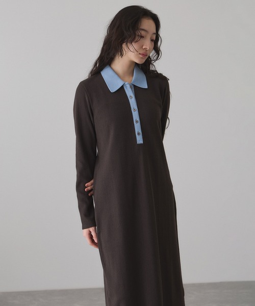 WEB限定】ポロシャツワンピース（ワンピース）｜ADAM ET ROPE