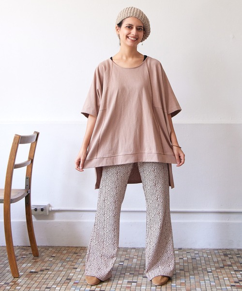 チャイハネ（チャイハネ）の「【チャイハネ】ドルマンスリーブトップス＆タンクトップ2点セット（アンサンブル・レディース・ベージュ/オレンジ/ホワイト/ブラック・FREE）」の11枚目の写真