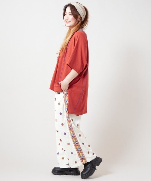 チャイハネ（チャイハネ）の「【チャイハネ】ドルマンスリーブトップス＆タンクトップ2点セット（アンサンブル・レディース・ベージュ/オレンジ/ホワイト/ブラック・FREE）」の16枚目の写真