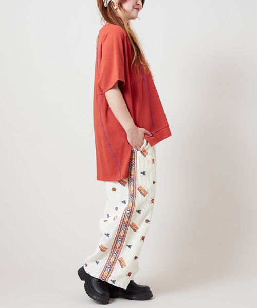 チャイハネ（チャイハネ）の「【チャイハネ】ドルマンスリーブトップス＆タンクトップ2点セット（アンサンブル・レディース・ベージュ/オレンジ/ホワイト/ブラック・FREE）」の18枚目の写真