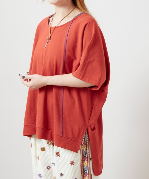 チャイハネ（チャイハネ）の「【チャイハネ】ドルマンスリーブトップス＆タンクトップ2点セット（アンサンブル・レディース・ベージュ/オレンジ/ホワイト/ブラック・FREE）」の19枚目の写真