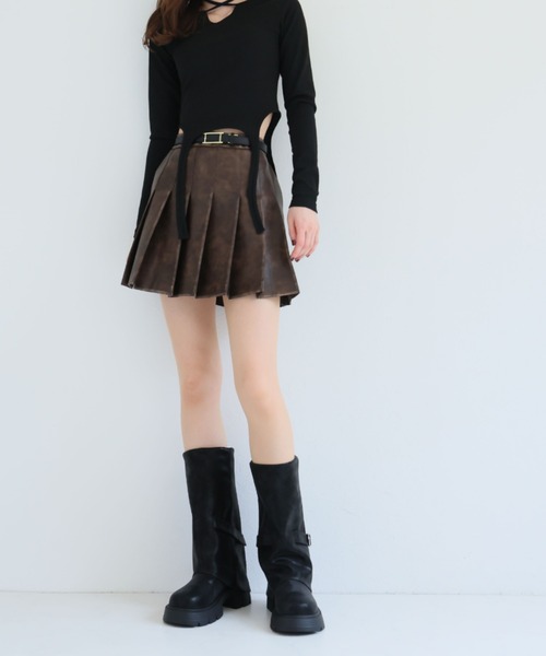 VIVIAN(ヴィヴィアン)の「厚底ベルトデザインカバーブーツ ZOZOTOWN+オフィシャルサイト限定商品(ブーツ・レディース・ブラック/キャメル・LL/L/M/S)」の13枚目の写真