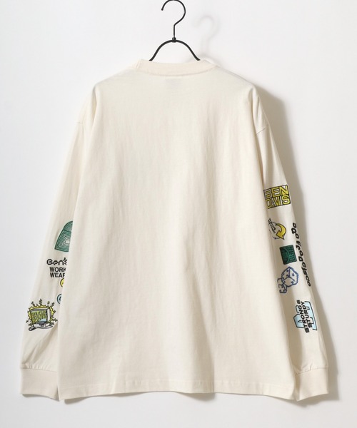 BEN DAVIS(ベンデイビス)の「BEN DAVIS/ベンデイビス MULT-CULTURAL EMB LS TEE/オーバーサイズ ストリート 袖プリント ロゴ ワンポイント刺繍 ロングスリーブTシャツ/ロンT/レディース メンズ/2025AW 秋冬(Tシャツ/カットソー・メンズ・ホワイト/ブラック/オフホワイト・M/L/XL)」の19枚目の写真