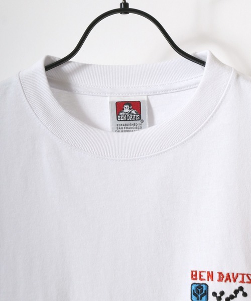 BEN DAVIS(ベンデイビス)の「BEN DAVIS/ベンデイビス MULT-CULTURAL EMB LS TEE/オーバーサイズ ストリート 袖プリント ロゴ ワンポイント刺繍 ロングスリーブTシャツ/ロンT/レディース メンズ/2025AW 秋冬(Tシャツ/カットソー・メンズ・ホワイト/ブラック/オフホワイト・M/L/XL)」の16枚目の写真
