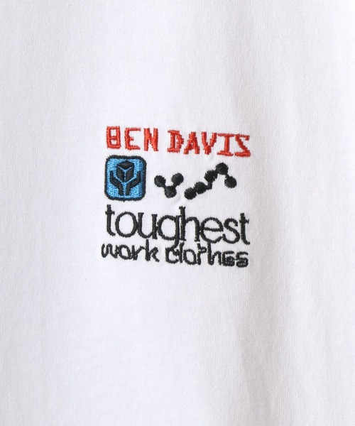 BEN DAVIS(ベンデイビス)の「BEN DAVIS/ベンデイビス MULT-CULTURAL EMB LS TEE/オーバーサイズ ストリート 袖プリント ロゴ ワンポイント刺繍 ロングスリーブTシャツ/ロンT/レディース メンズ/2025AW 秋冬(Tシャツ/カットソー・メンズ・ホワイト/ブラック/オフホワイト・M/L/XL)」の15枚目の写真