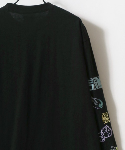 BEN DAVIS(ベンデイビス)の「BEN DAVIS/ベンデイビス MULT-CULTURAL EMB LS TEE/オーバーサイズ ストリート 袖プリント ロゴ ワンポイント刺繍 ロングスリーブTシャツ/ロンT/レディース メンズ/2025AW 秋冬(Tシャツ/カットソー・メンズ・ホワイト/ブラック/オフホワイト・M/L/XL)」の5枚目の写真