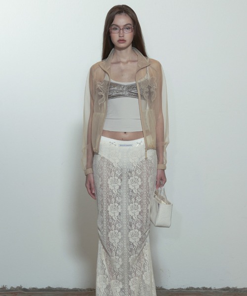 ジャケット・アウター SCULPTOR Mesh Sheer Zip-Up Jacket セール】Mesh Sheer Zip-Up Jacket（その他アウター）｜SCULPTOR