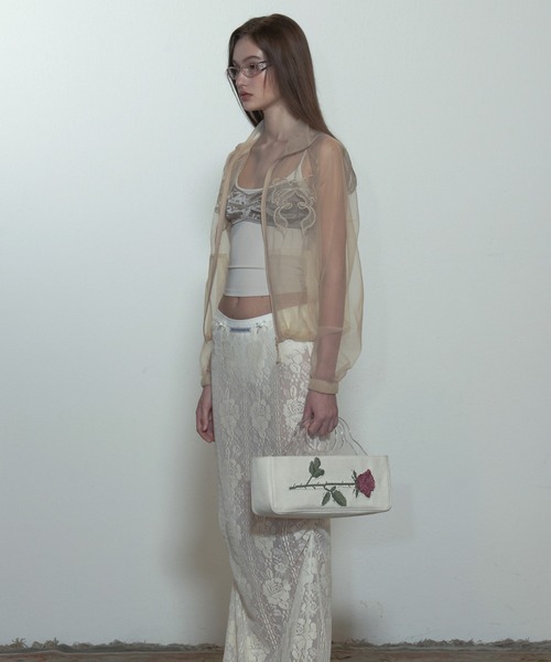 SCULPTOR（スカルプター）の「Mesh Sheer Zip-Up Jacket（その他アウター・レディース・ベージュ・X-SMALL/SMALL）」の5枚目の写真