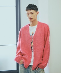 TOWNCRAFT（タウンクラフト）の「TOWNCRAFT / タウンクラフト SOLID SHAGGY CARDIGAN 無地 ソリッドシャギーカーディガン モヘアタッチ（カーディガン/ボレロ）」