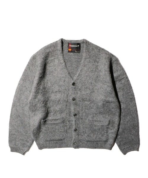 TOWNCRAFT（タウンクラフト）の「TOWNCRAFT / タウンクラフト SOLID SHAGGY CARDIGAN 無地 ソリッドシャギーカーディガン モヘアタッチ（カーディガン/ボレロ・メンズ・ネイビー/チャコールグレー/ヘザーグレー/グリーン/ピンク/ブラック/ブラウン・X-SMALL/SMALL/MEDIUM/LARGE）」の4枚目の写真