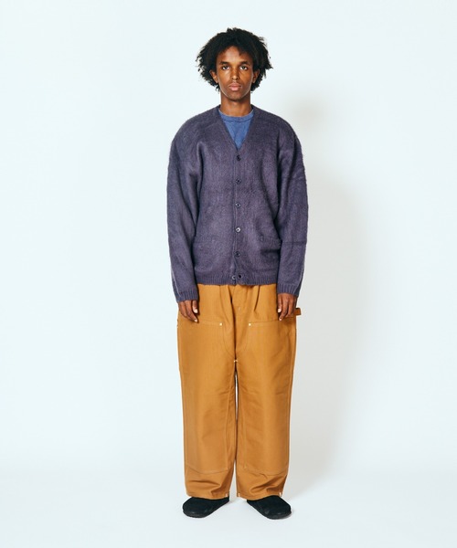 TOWNCRAFT（タウンクラフト）の「TOWNCRAFT / タウンクラフト SOLID SHAGGY CARDIGAN 無地 ソリッドシャギーカーディガン モヘアタッチ（カーディガン/ボレロ・メンズ・ネイビー/チャコールグレー/ヘザーグレー/グリーン/ピンク/ブラック/ブラウン・X-SMALL/SMALL/MEDIUM/LARGE）」の14枚目の写真