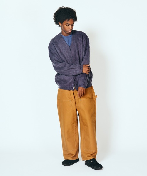 TOWNCRAFT（タウンクラフト）の「TOWNCRAFT / タウンクラフト SOLID SHAGGY CARDIGAN 無地 ソリッドシャギーカーディガン モヘアタッチ（カーディガン/ボレロ・メンズ・ネイビー/チャコールグレー/ヘザーグレー/グリーン/ピンク/ブラック/ブラウン・X-SMALL/SMALL/MEDIUM/LARGE）」の19枚目の写真