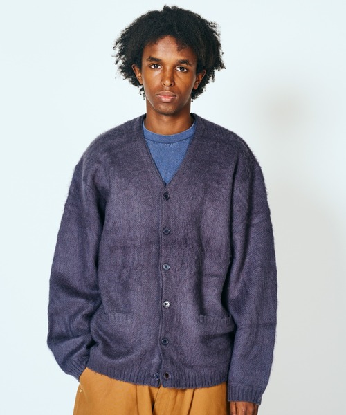 トップス TOWNCRAFT / SOLID SHAGGY CARDIGAN TOWNCRAFT / タウンクラフト SOLID SHAGGY CARDIGAN 無地 ソリッド