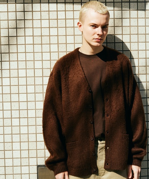 TOWNCRAFT / タウンクラフト SOLID SHAGGY CARDIGAN 無地 ソリッド