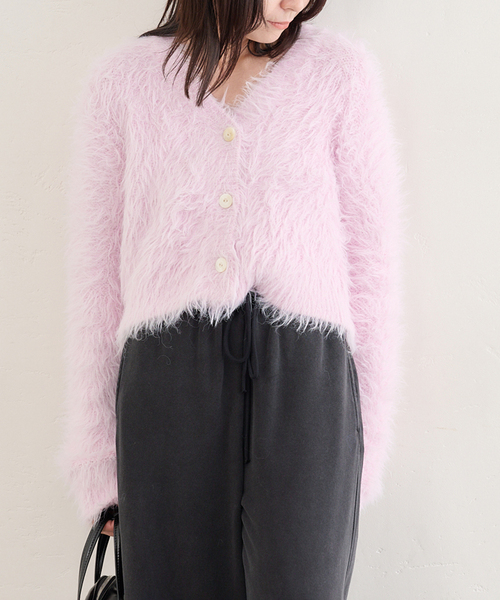 セール】ファーニットカーディガン（カーディガン/ボレロ）｜U by