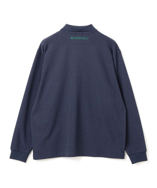 BEAMS GOLF（ビームスゴルフ）の「【別注】JONES / ロングスリーブ ワッフル ポロシャツ（ポロシャツ・メンズ・ブラック/ネイビー・SMALL/MEDIUM/LARGE/X-LARGE）」の5枚目の写真