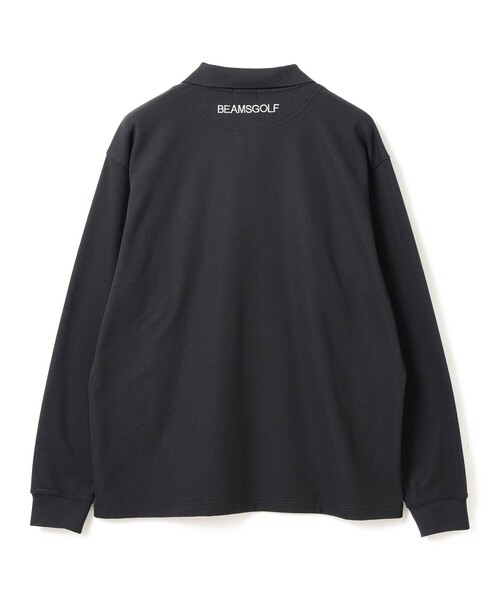 BEAMS GOLF（ビームスゴルフ）の「【別注】JONES / ロングスリーブ ワッフル ポロシャツ（ポロシャツ・メンズ・ブラック/ネイビー・SMALL/MEDIUM/LARGE/X-LARGE）」の12枚目の写真