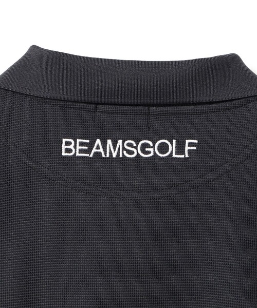 BEAMS GOLF（ビームスゴルフ）の「【別注】JONES / ロングスリーブ ワッフル ポロシャツ（ポロシャツ・メンズ・ブラック/ネイビー・SMALL/MEDIUM/LARGE/X-LARGE）」の13枚目の写真