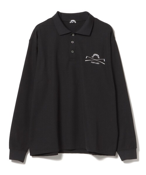 BEAMS GOLF（ビームスゴルフ）の「【別注】JONES / ロングスリーブ ワッフル ポロシャツ（ポロシャツ・メンズ・ブラック/ネイビー・SMALL/MEDIUM/LARGE/X-LARGE）」の15枚目の写真