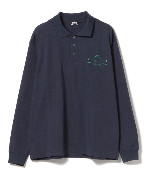 BEAMS GOLF（ビームスゴルフ）の「【別注】JONES / ロングスリーブ ワッフル ポロシャツ（ポロシャツ・メンズ・ブラック/ネイビー・SMALL/MEDIUM/LARGE/X-LARGE）」の18枚目の写真
