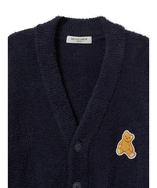 gelato pique(ジェラートピケ)の「【ONLINE限定】【HOMME】ベビモコベアワンポイントカーディガン(ルームウェア/パジャマ・メンズ・ダークグレー/ネイビー/ベージュ/ミント・M/XL/L)」の19枚目の写真