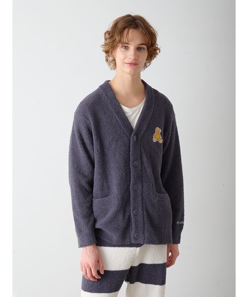 ONLINE限定】【HOMME】ベビモコベアワンポイントカーディガン（ルーム