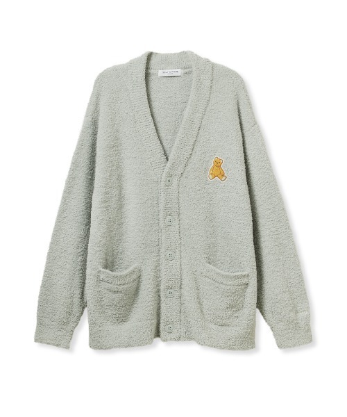 gelato pique(ジェラートピケ)の「【ONLINE限定】【HOMME】ベビモコベアワンポイントカーディガン(ルームウェア/パジャマ・メンズ・ダークグレー/ネイビー/ベージュ/ミント・M/XL/L)」の3枚目の写真