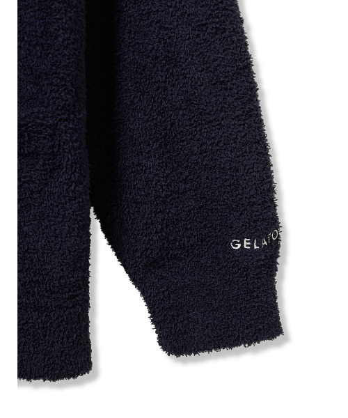 gelato pique(ジェラートピケ)の「【ONLINE限定】【HOMME】ベビモコベアワンポイントカーディガン(ルームウェア/パジャマ・メンズ・ダークグレー/ネイビー/ベージュ/ミント・M/XL/L)」の6枚目の写真