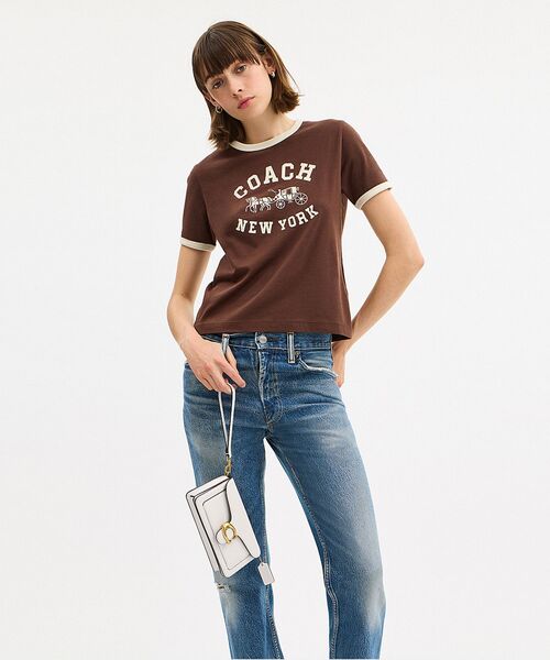 COACH(コーチ)の「タビー チェーン クロスボディ バッグ 19(ショルダーバッグ・レディース・ホワイト系その他・ONE)」の2枚目の写真