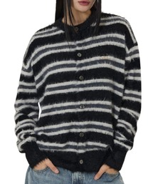 OY | 『OY/オーワイ』HAIRY STRIPE KNIT CARDIGAN/ヘアリーストライプ ニットカーディガン(カーディガン/ボレロ)