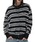 OY�i�I�[���C�j�́u�wOY/�I�[���C�xHAIRY STRIPE KNIT CARDIGAN/�w�A���[�X�g���C�v �j�b�g�J�[�f�B�K���i�J�[�f�B�K��/�{�����j�v�b�u���b�N